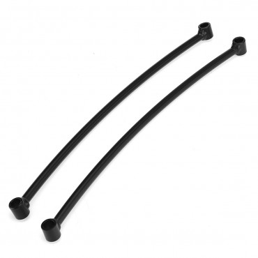 Pair Straight/Curved Motorcycle Rear Rail Fender Support Bracket Mount Holder Modified Cafe Bobber Black