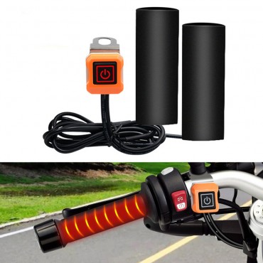 Three-speed Temperature Warm Control Motorcycle Heated Grips Handlebar Intelligent Electric Heated Hand Grips