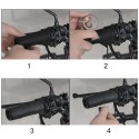Three-speed Temperature Warm Control Motorcycle Heated Grips Handlebar Intelligent Electric Heated Hand Grips