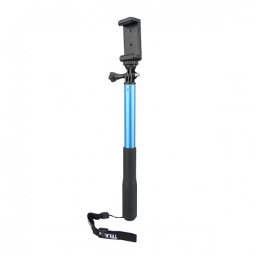 28-95CM Aluminum Blue Self Portrait Handheld Monopod for Yi Gopro Phone