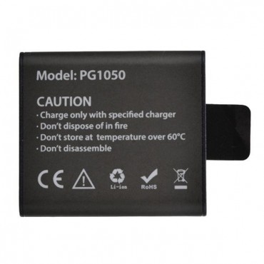 PG1050 Rechargeable Li-ion Spare Battery 1050mAh for V8s H8 H9 H8R H9R H8 Pro Sport Action Camera