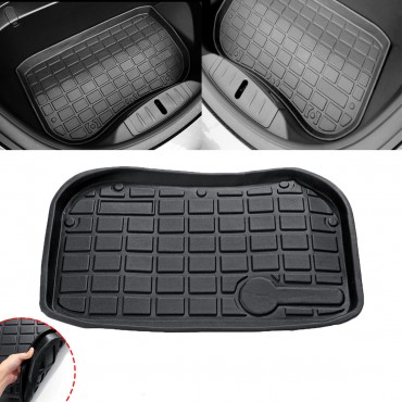 Black Rubber TPE Front Car Cargo Tray Trunk Floor Mat For Tesla Model 3 2017-2019