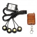 12V Car LED Daytime Running Lights Fog Signal Lamp Auto One Tow Four Flash White Light DRL 6000K IP68