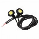 23mm 3W Motor Car Eagle Eye LED Daytime Running Lights Fog Light DC12V Black Shell