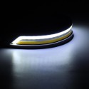 2PCS 12V LED COB Car DRL Daytime Running Lights Driving Fog Lamp Turn Light Waterproof Dual Color