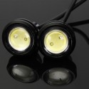 2PCS 3W LED Eagle Eye Lights Daytime Running DRL Bulb Backup Reversing Lamp 12V White for Car Motor