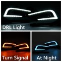 2Pcs Car LED DRL Daytime Running Lights Turn Signal Lamps For Chevrolet Cruze 2016-2018