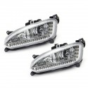 2Pcs LED Daytime Running Fog Lights Lamps DRL 6500K For Hyundai IX45 Santa Fe 2013-2015