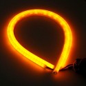 2pcs 60cm White&Amber LED Strip Light DRL 12V