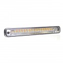 36 LED Dual Color Car Daytime Running Lights DRL Lamps Universal White+Amber