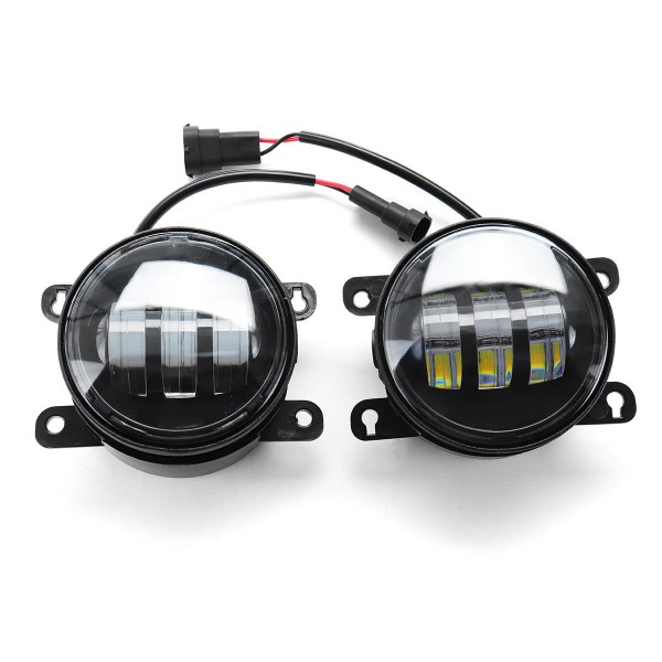 4 Inch COB LED Daytime Running Lights DRL Fog Lamp Dual Color for Ford F150/Honda/Nissan/Subaru/Acura