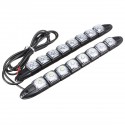 6/8/9/12/14/16 LED Super White DRL Daytime Running Light Driving Fog Lamp DC-12V