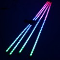 6in1 24inch 60CM 36 LED RGB Car Hood Grilles Bumper Knight Rider Scanner Strip Light