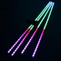 6in1 24inch 60CM 36 LED RGB Car Hood Grilles Bumper Knight Rider Scanner Strip Light