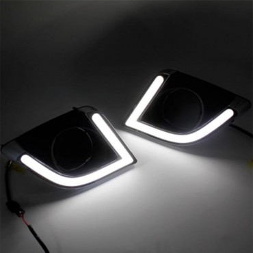 A Pair of LED Daytime Running Light Car Fog Lights for Toyota Ralink