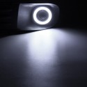 Car LED Angel Eyes Daytime Running Lights Fog Lamp Bumper Grille Wiring Kit for VW T5 Transporter 03-10