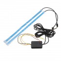 Car Soft Tube LED Daytime Running Lights Sequential Flowing Strip Turn Signal Indicator Lamp DRL