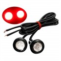 DC12V 3W COB LED Car Eagle Eyes Daytime Running Lights Backup Lamp Bulb