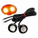 DC12V 3W COB LED Car Eagle Eyes Daytime Running Lights Backup Lamp Bulb