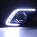 For Mazda 3 Axela 2014-2015 White LED Daytime Running Fog Light DRL Yellow Turn Signal