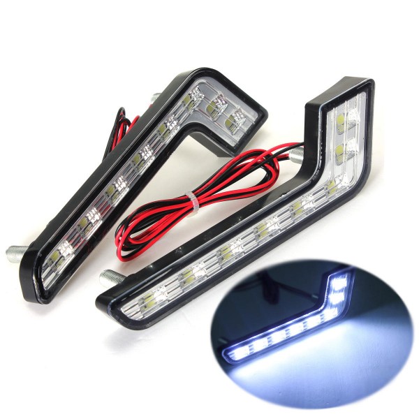 L Shape 5W LED DRL Daytime Running Lights Fog Lamp White for Benz C E S