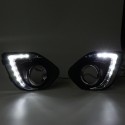 LED DRL Daytime Running Lights Lamp White Pair with Controller for Mitsubishi ASX RVR 2013-2016
