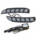 LED DRL Daytime Running Lights Turn Singal Lamps Pair for Ford Explorer 2016-2018