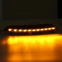 LED Daytime Running Fog Lights DRL White Turn Signal Lamp Yellow 2Pcs for Audi Q7 2007-09