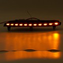 LED White+Amber DRL Daytime Running Lights Turn Signal Lamp Pair For Audi Q7 2006-2009