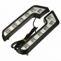 Pair 12V 5W L Shaped White Car VAN Driving Lamp LED DRL Daytime Running Fog Light