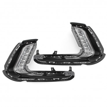 Pair 7LED Car Daytime Running Lights DRL Fog Turn Signal Lamp for Hyundai Elantra AD 17-18