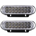 Pair Universal 16 LED Car Daytime Running Lights DRL Fog Day Driving Lamp 12V White