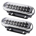 Pair Universal 16 LED Car Daytime Running Lights DRL Fog Day Driving Lamp 12V White