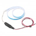 Switchback 60cm Car LED Strip Light DRL with Turn Signal White/Red/Blue Yellow Dual Color 10W DC12V