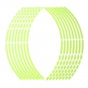 16pcs Tyre Reflective Strips Tape Styling Wheel Sticker Rim For 17Inch 18Inch Car Motorcycle Bike Tire