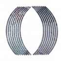 16pcs Tyre Reflective Strips Tape Styling Wheel Sticker Rim For 17Inch 18Inch Car Motorcycle Bike Tire