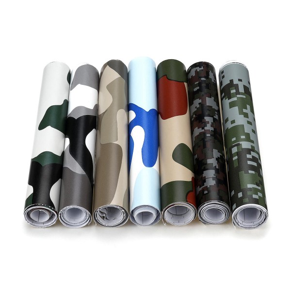 20X152cm Woodland Camo Camouflage Desert Sticker DIY Decals For Motorcycle Automobiles Car Styling Accessories