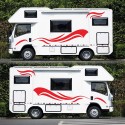 2PCS 2.5M Side Body Graphics Sticker Decals For Motorhome Camper Van RV Caravan Truck Boat