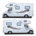 2PCS 2.5M Side Body Graphics Sticker Decals For Motorhome Camper Van RV Caravan Truck Boat