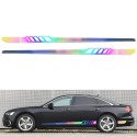 2pcs Body Both Side Graphics Vinyl Long-Stripe Reflective Colorful / Solid Color Car Decal Sticker