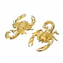 2pcs Motorcycle Sliver/Gold 3D Scorpion Gas Tank Fairing Decal Sticker