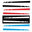 2pcs Side Body Stripe Sticker Decal For VW Volkswagen Transporter T4 T5 T6 Campervan