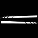 2pcs Side Body Stripe Sticker Decal For VW Volkswagen Transporter T4 T5 T6 Campervan