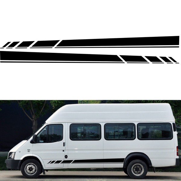 2pcs Side Body Stripe Sticker Decal For VW Volkswagen Transporter T4 T5 T6 Campervan