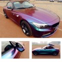 30cmx152cm Chameleon Carbon Fiber Vinyl Motorcycle Car Decoration Wrap Film