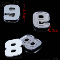 3D Emblem Badge Sticker Number Letter DIY Sticker