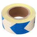 50mm x 20m Stripe Safety Reflective Self Adhesive Warning Tape Sticker