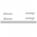 5pcs Set Side Body Stickers Graphic Stripe Decals For Camper Van Motorhome RV Caravan Boat Decoration