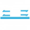 5pcs Set Side Body Stickers Graphic Stripe Decals For Camper Van Motorhome RV Caravan Boat Decoration