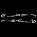 8pcs Stripes Stickers Side Body Decals Universal For Car Truck Camper Horse RV Van Motorhome Caravan Marine Boat Universal